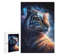 Rompecabezas 1000 PCS para Adolescentes Galactic Tiger Portrait-26 Rompecabezas para Adolescentes Análisis Y Lógica Entrena Tu Cerebro Y Tus Manos Juego De Desafío Único 1000 PCS