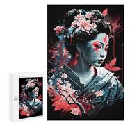 Rompecabezas 1000 PCS para Adolescentes Geisha Neon Cherry Blossom Rompecabezas para Adultos Juego Práctico Arte De Pared Desafiante De Completar 1000 PCS