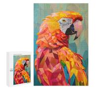 Rompecabezas 1000 PCS para Adolescentes Geometric Parrot Rompecabezas para Adultos Juegos Familiares Carrera De Velocidad De Manos para Cumpleaños, Navidad 1000 PCS