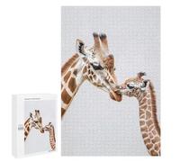 Rompecabezas 1000 PCS para Adolescentes Giraffe Mother and Baby Rompecabezas para Adultos Juego Práctico Decoración del Hogar Cumpleaños Y Navidad 1000 PCS