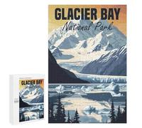 Rompecabezas 1000 PCS para Adolescentes Glacier Bay National Park Rompecabezas para Adultos Juego Práctico Arte De Pared Desafiante De Completar 1000 PCS