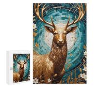 Rompecabezas 1000 PCS para Adolescentes Golden Deer Kintsugi Rompecabezas para Adultos Juego Familiar Una Obra De Arte como Regalo para Toda La Familia 1000 PCS