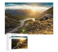 Rompecabezas 1000 PCS para Adolescentes Golden Sunset Over Serene Lake Rompecabezas para Adultos Juegos Relajantes Difícil Difícil Desafío Educativo 1000 PCS