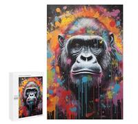 Rompecabezas 1000 PCS para Adolescentes Gorilla Banksy Street Art Rompecabezas para Adultos Juguete Decoración De Pared Difícil Difícil Desafiante De Completar 1000 PCS