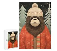 Rompecabezas 1000 PCS para Adolescentes Gorilla Christmas Art Rompecabezas para Adultos Juego Familiar Una Obra De Arte como Regalo para Toda La Familia 1000 PCS