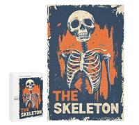 Rompecabezas 1000 PCS para Adolescentes Halloween The Skeleton Rompecabezas para Adultos Juegos De Relajación Vacaciones En Casa Matar El Tiempo 1000 PCS