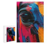 Rompecabezas 1000 PCS para Adolescentes Horse Eye Abstract Art Rompecabezas para Adultos Juegos De Relajación Vacaciones En Casa Matar El Tiempo 1000 PCS