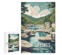 Rompecabezas 1000 PCS para Adolescentes Hot Springs National Park Rompecabezas para Adultos Juegos Familiares Carrera De Velocidad De Manos para Cumpleaños, Navidad 1000 PCS