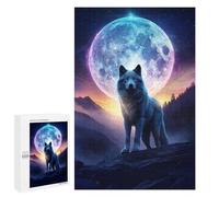Rompecabezas 1000 PCS para Adolescentes Howl At The Moon Rompecabezas para Adultos Juegos De Relajación Vacaciones En Casa Matar El Tiempo 1000 PCS
