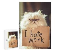 Rompecabezas 1000 PCS para Adolescentes I Hate Work Rompecabezas para Adultos Juegos Relajantes Decoración del Hogar Cumpleaños Y Navidad 1000 PCS