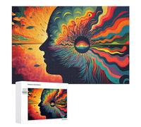 Rompecabezas 1000 PCS para Adolescentes Inner Fire AJourney Rompecabezas para Adultos Juguete Decoración De Pared Mejora La Memoria Ayuda A Ejercitar El Cerebro 1000 PCS