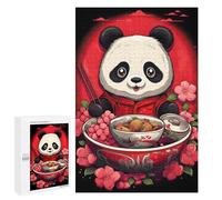Rompecabezas 1000 PCS para Adolescentes Japan Panda Ramen Ruby Art Rompecabezas para Adultos Juegos Familiares Carrera De Velocidad De Manos para Cumpleaños, Navidad 1000 PCS
