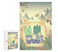 Rompecabezas 1000 PCS para Adolescentes Japanese Cactus Vintage Rompecabezas para Adultos Juego Práctico Regalo De Cumpleaños Regalo De Cumpleaños, Regalos, 1000 PCS