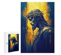 Rompecabezas 1000 PCS para Adolescentes Jesus Christ Portrait Rompecabezas para Adultos Juego Familiar Decoración del Hogar para Cumpleaños, Navidad 1000 PCS