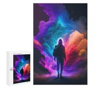 Rompecabezas 1000 PCS para Adolescentes Journey Through Colorful Clouds Rompecabezas para Adultos Juego Práctico Pero Divertido Y Humorístico para Cumpleaños, Navidad 1000 PCS