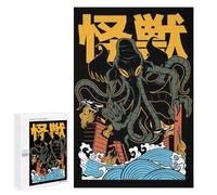Rompecabezas 1000 PCS para Adolescentes Kaiju Cthulhu Rompecabezas para Adultos Juegos De Relajación Vacaciones En Casa Matar El Tiempo 1000 PCS