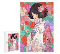Rompecabezas 1000 PCS para Adolescentes Kimono Anime Girl Zen Art Rompecabezas para Adultos Juego Práctico Pero Divertido Y Humorístico Regalo De Cumpleaños, Regalos, 1000 PCS