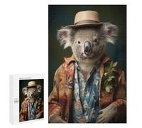 Rompecabezas 1000 PCS para Adolescentes Koala in Boho Suit Rompecabezas para Adultos Juego Práctico Pero Divertido Y Humorístico Regalo De Cumpleaños, Regalos, 1000 PCS