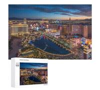 Rompecabezas 1000 PCS para Adolescentes Las Vegas Strip Night Lights Rompecabezas para Adultos Juego De Ingenio Análisis Y Lógica 1000 PCS