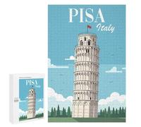 Rompecabezas 1000 PCS para Adolescentes Leaning Tower of Pisa Rompecabezas DIY Juguetes Una Obra De Arte como Regalo para Toda La Familia 1000 PCS