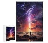 Rompecabezas 1000 PCS para Adolescentes Lightning in The Sky Rompecabezas para Adultos Juego Práctico Pero Divertido Y Humorístico Regalo De Cumpleaños, Regalos, 1000 PCS