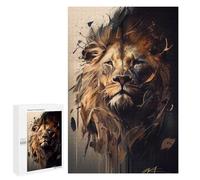 Rompecabezas 1000 PCS para Adolescentes Lion Abstract Rompecabezas para Adultos Juegos De Relajación Vacaciones En Casa Matar El Tiempo 1000 PCS