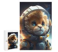 Rompecabezas 1000 PCS para Adolescentes Lion in Space Suit Rompecabezas para Adultos Juguete Decoración De Pared Difícil Difícil Desafiante De Completar 1000 PCS