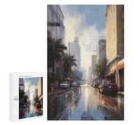 Rompecabezas 1000 PCS para Adolescentes Los Angeles Art USA Rompecabezas para Adultos Juego Familiar Una Obra De Arte como Regalo para Toda La Familia 1000 PCS
