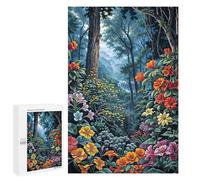 Rompecabezas 1000 PCS para Adolescentes Magical Forest Flowers Rompecabezas para Adultos Juego Práctico Decoración del Hogar Cumpleaños Y Navidad 1000 PCS