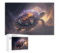 Rompecabezas 1000 PCS para Adolescentes Magical Turtle in Fantasy World Rompecabezas para Adultos Juguete Decoración De Pared Mejora La Memoria Ayuda A Ejercitar El Cerebro 1000 PCS