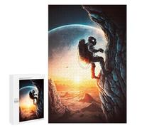 Rompecabezas 1000 PCS para Adolescentes Man Climbing Mountain Rompecabezas para Adultos Juegos De Relajación Vacaciones En Casa Matar El Tiempo 1000 PCS