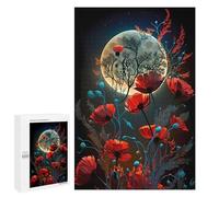 Rompecabezas 1000 PCS para Adolescentes Moonlit Poppies Garden Rompecabezas para Adultos Juegos Divertidos Una Obra De Arte Ayuda A Ejercitar El Cerebro 1000 PCS