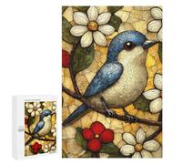 Rompecabezas 1000 PCS para Adolescentes Mosaic Bird on Branch Rompecabezas Juegos Familiares Ensamblaje De Patrones Cumpleaños Y Navidad 1000 PCS