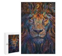 Rompecabezas 1000 PCS para Adolescentes Mystical Abstract Lion Rompecabezas para Adultos Juego Práctico Regalo De Cumpleaños Regalo De Cumpleaños, Regalos, 1000 PCS