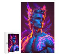 Rompecabezas 1000 PCS para Adolescentes Neon Angel Statue Rompecabezas para Adultos Juego Práctico Regalo De Cumpleaños Regalo De Cumpleaños, Regalos, 1000 PCS