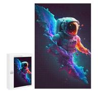 Rompecabezas 1000 PCS para Adolescentes Neon Explosion Rompecabezas para Adultos Juego Familiar Decoración del Hogar para Cumpleaños, Navidad 1000 PCS