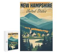 Rompecabezas 1000 PCS para Adolescentes New Hampshire Landscape Rompecabezas para Adultos Juego Práctico Arte De Pared Desafiante De Completar 1000 PCS