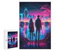 Rompecabezas 1000 PCS para Adolescentes Night Life Couple Lovers Rompecabezas para Adultos Juego Práctico Pero Divertido Y Humorístico Regalo De Cumpleaños, Regalos, 1000 PCS