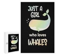 Rompecabezas 1000 PCS para Adolescentes Only A Girl Who Loves Rompecabezas para Adultos Juego Práctico Arte De Pared Desafiante De Completar 1000 PCS