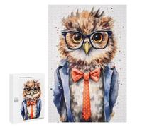Rompecabezas 1000 PCS para Adolescentes Owl Human Schoolers Rompecabezas para Adultos Juego Familiar Una Obra De Arte como Regalo para Toda La Familia 1000 PCS