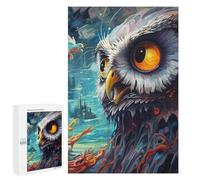 Rompecabezas 1000 PCS para Adolescentes Owl in A Surreal Landscape Rompecabezas para Adolescentes Juegos Divertidos Ensamblaje De Patrones Ayuda Al Cerebro A Ejercitarse 1000 PCS