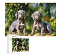 Rompecabezas 1000 PCS para Adolescentes Painted Puppies Garden Rompecabezas para Adultos Juguete Decoración De Pared Mejora La Memoria Ayuda A Ejercitar El Cerebro 1000 PCS