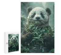 Rompecabezas 1000 PCS para Adolescentes Panda Bear Eating Bamboo Rompecabezas para Adultos Juegos De Relajación Vacaciones En Casa Matar El Tiempo 1000 PCS