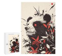 Rompecabezas 1000 PCS para Adolescentes Panda Bear Red Eyes Rompecabezas para Adultos Juego Familiar Una Obra De Arte como Regalo para Toda La Familia 1000 PCS