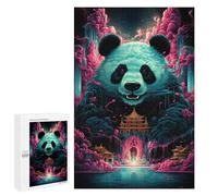 Rompecabezas 1000 PCS para Adolescentes Panda Fantasy Landscape Rompecabezas para Adultos Juegos Relajantes Decoración Interacción Entre Padres E Hijos 1000 PCS