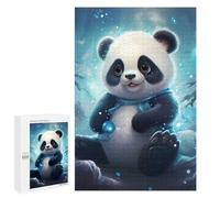 Rompecabezas 1000 PCS para Adolescentes Panda in Winter Wonderland Rompecabezas para Adolescentes Juegos Divertidos Ensamblaje De Patrones Ayuda Al Cerebro A Ejercitarse 1000 PCS