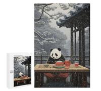 Rompecabezas 1000 PCS para Adolescentes Panda Japanese Painting Rompecabezas Juegos Familiares Ensamblaje De Patrones Cumpleaños Y Navidad 1000 PCS
