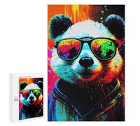 Rompecabezas 1000 PCS para Adolescentes Panda Popart Animal Rompecabezas Juego De Ingenio Aliviador De Estrés Desafiante para Completar 1000 PCS