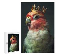 Rompecabezas 1000 PCS para Adolescentes Parrot Bird Cute King Rompecabezas para Adultos Juego Práctico Pero Divertido Y Humorístico para Cumpleaños, Navidad 1000 PCS