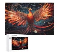 Rompecabezas 1000 PCS para Adolescentes Phoenix Rising Mythical Artwork -1 Rompecabezas para Adultos Juegos Relajantes Difícil Difícil Desafío Educativo 1000 PCS